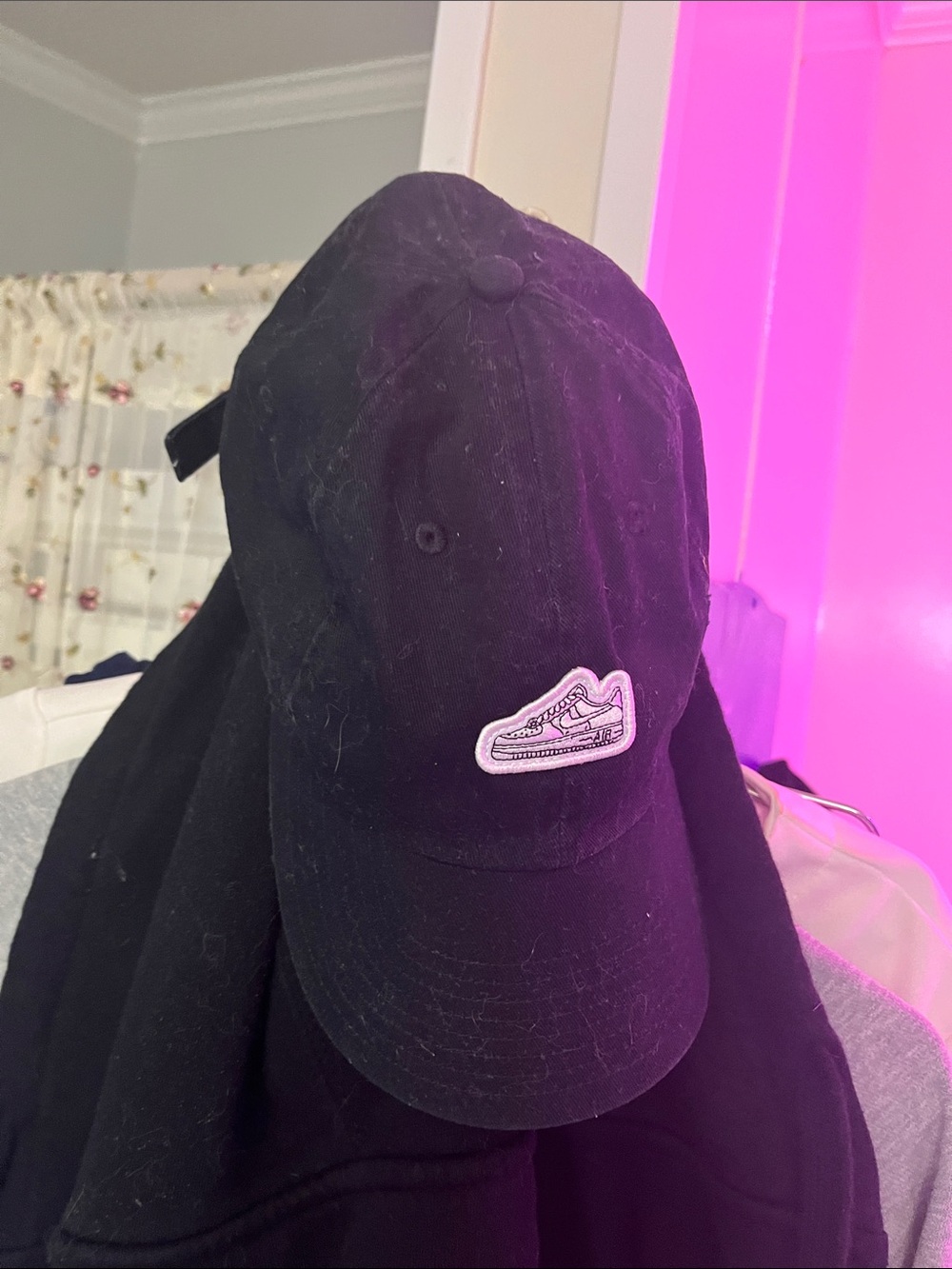 Nike Black Kids Hat with Sneaker Patch